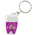 Tooth Shaped Dental Floss w/Keychain